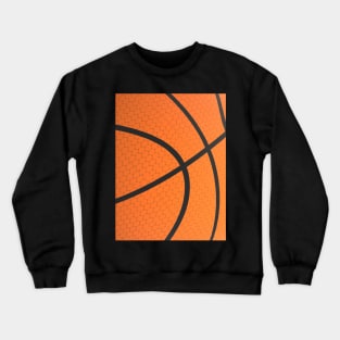 Abstract Weathered Basketball for Players and Fans Crewneck Sweatshirt